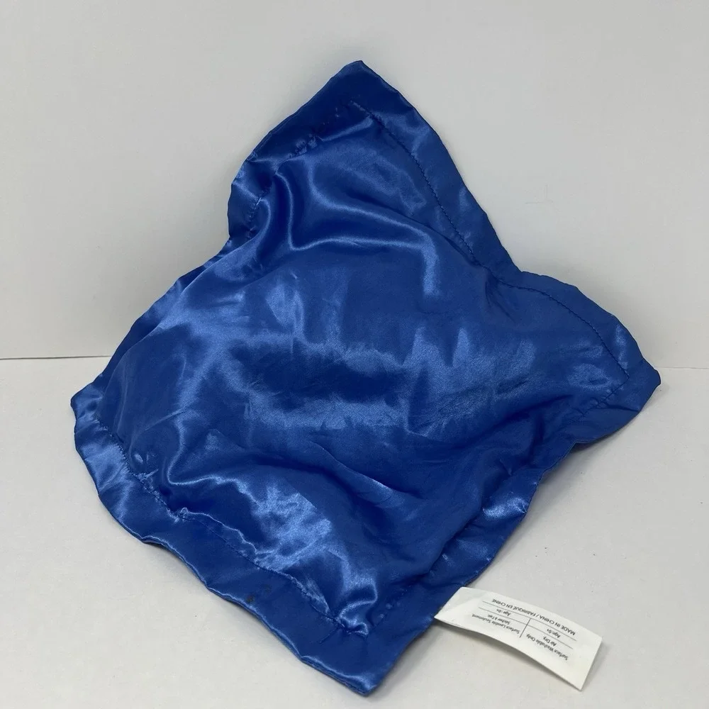 Disney Security Blanket 11in Blue Rolly Puppy Dog Pals Star Satin Lovey